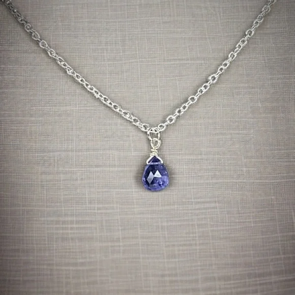 Genuine Tanzanite Pendant Necklace! - Picture 10 of 10